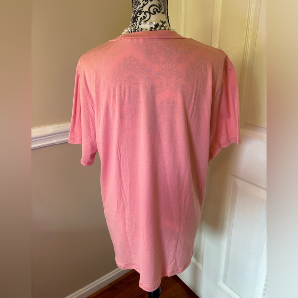 *NWT* FASHIONNOVA- women’s “The Big City” Short Sleeve Top - Mauve, size Lg. - Picture 7 of 12